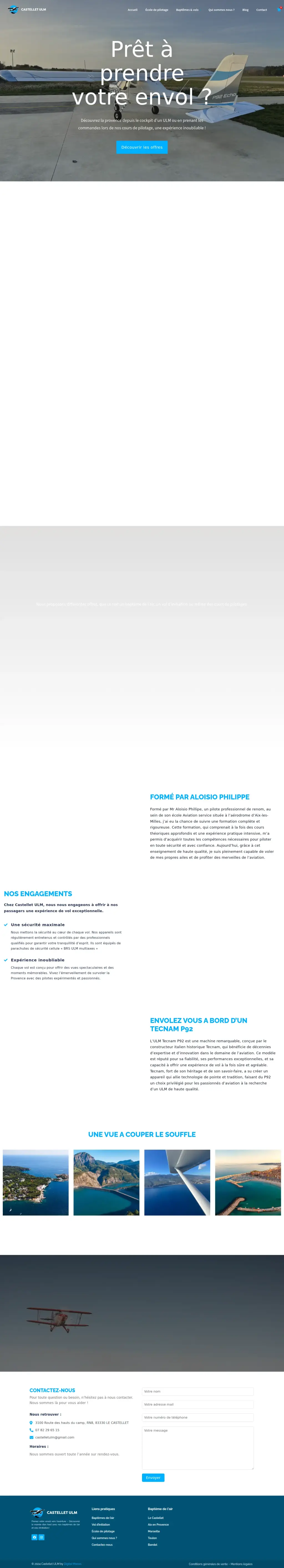 Capture pleine page — Castellet ULM