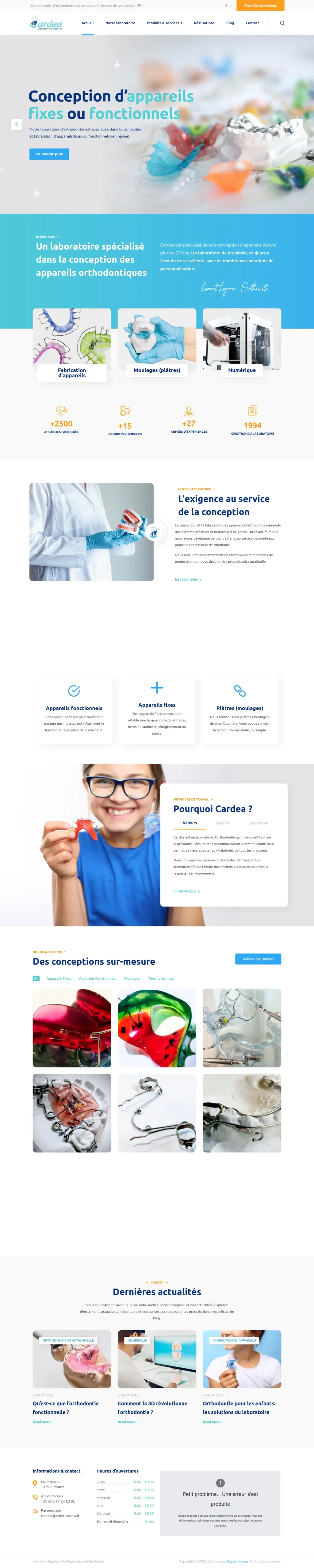 Capture pleine page — Cardea Orthodontie