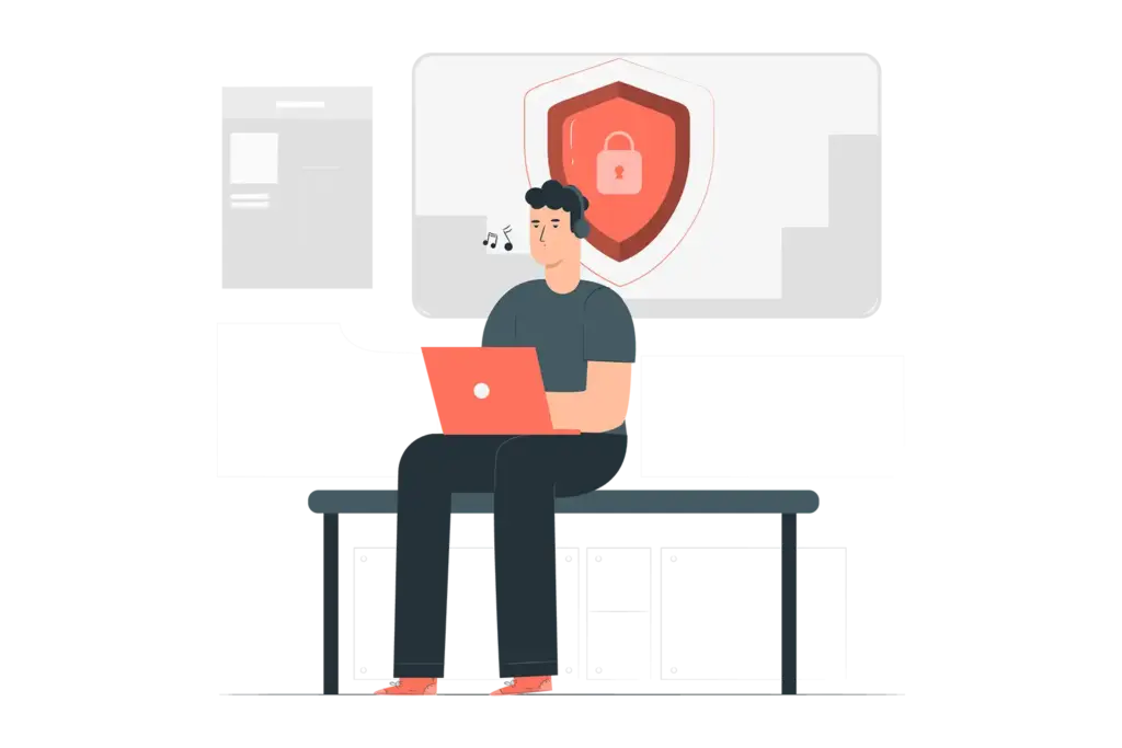 Illustration sécurité site web